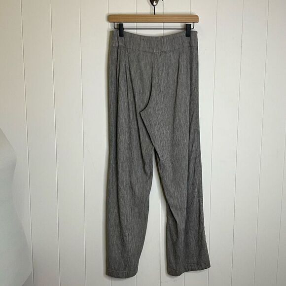 Nic & Zoe Women’s Size 6 Linen Blend Grey Casual Pull on Pants - Picture 5 of 9